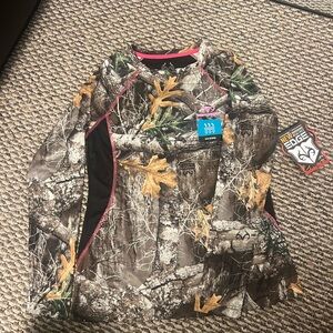 RealTree Camo Long Sleeve Shirt with Pink Accents